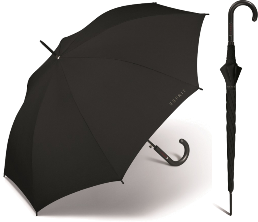 PARASOL PARASOLKA DAMSKA MĘSKA ESPRIT CZARNA DŁUGA