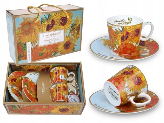 

Komplet 2 filiżanek espresso Van Gogh Słoneczniki