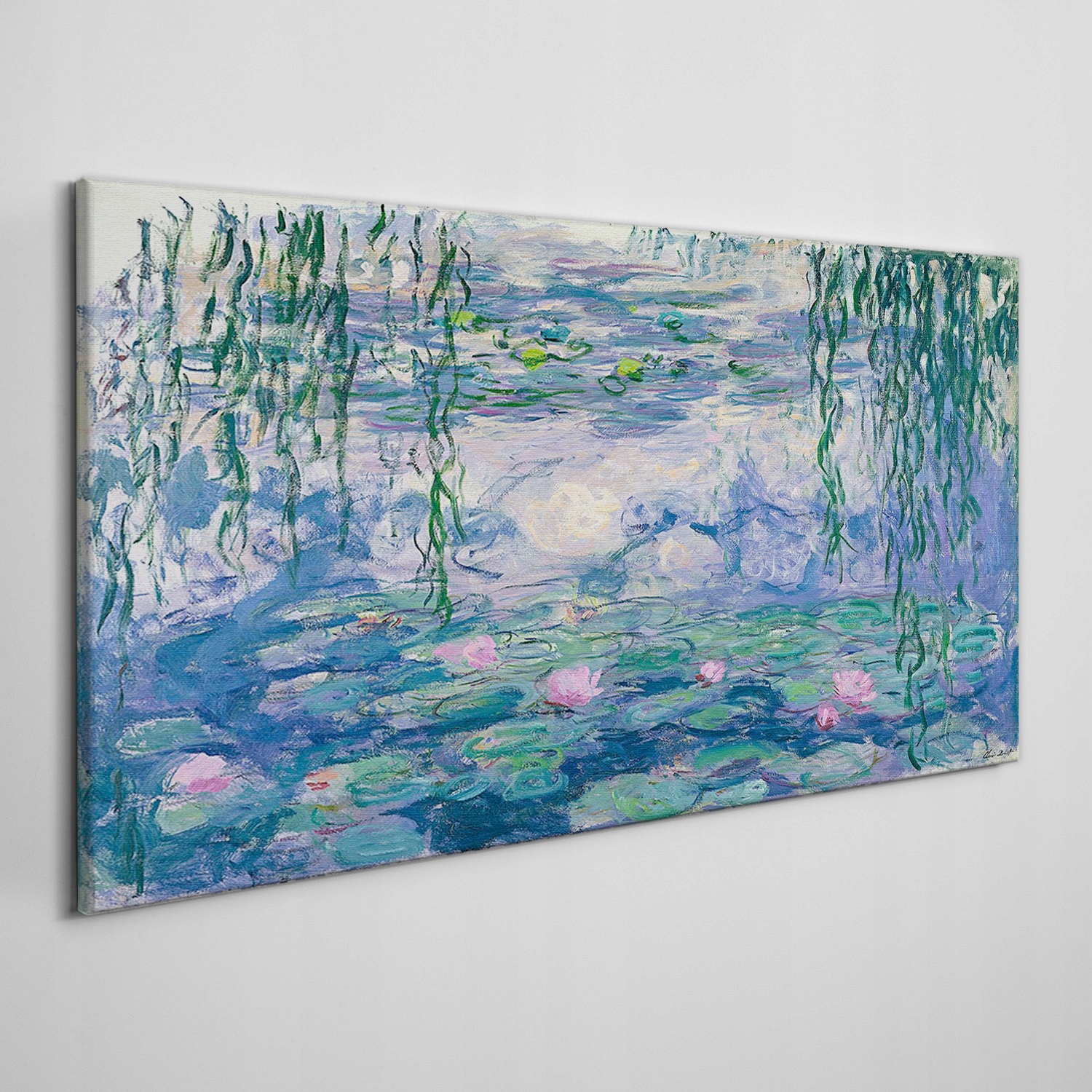 

Obraz na płótnie do salonu Woda lilie Monet 140x70