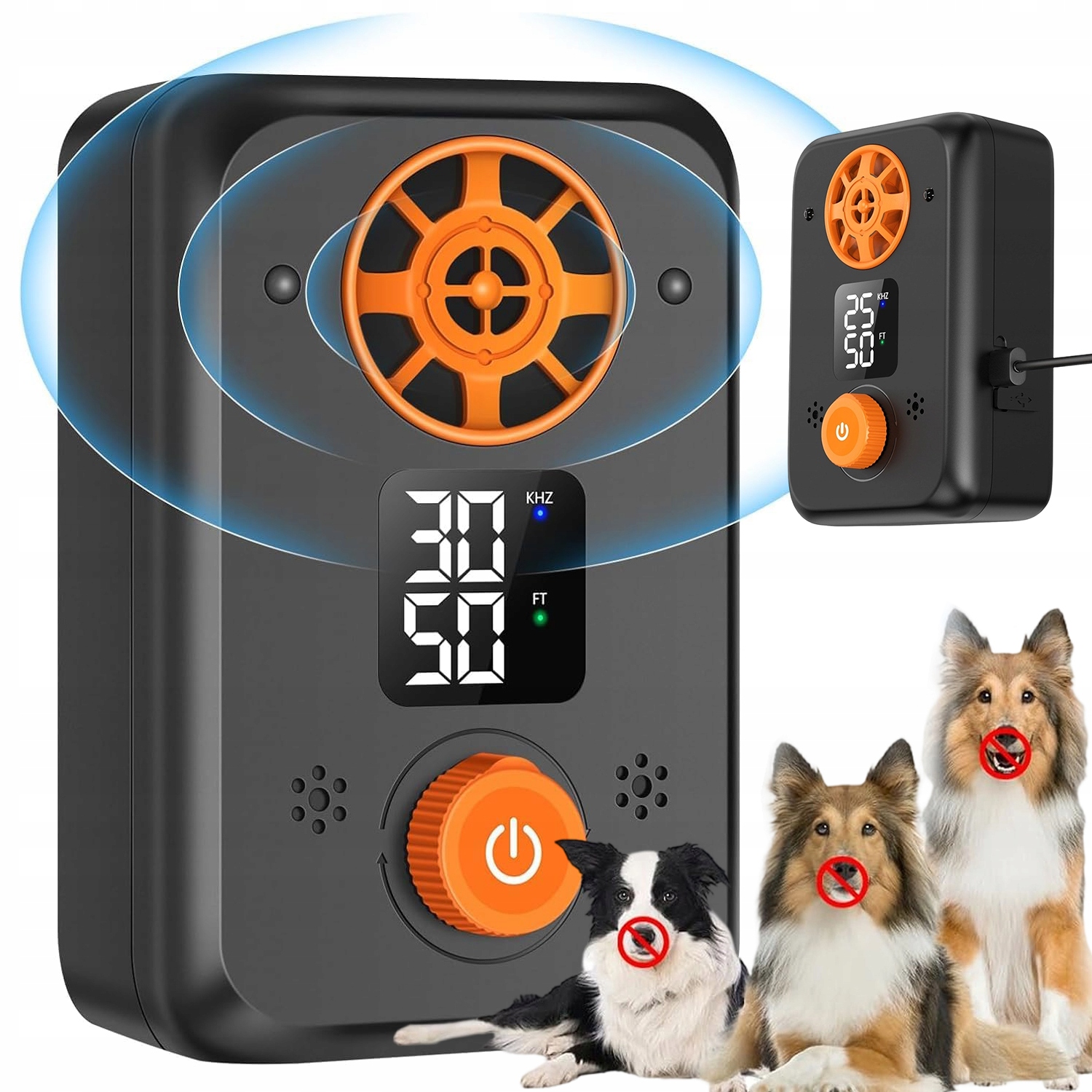 Levně Ultrasonický Odpuzovač Štěkání Psů S Led Displejem Usb