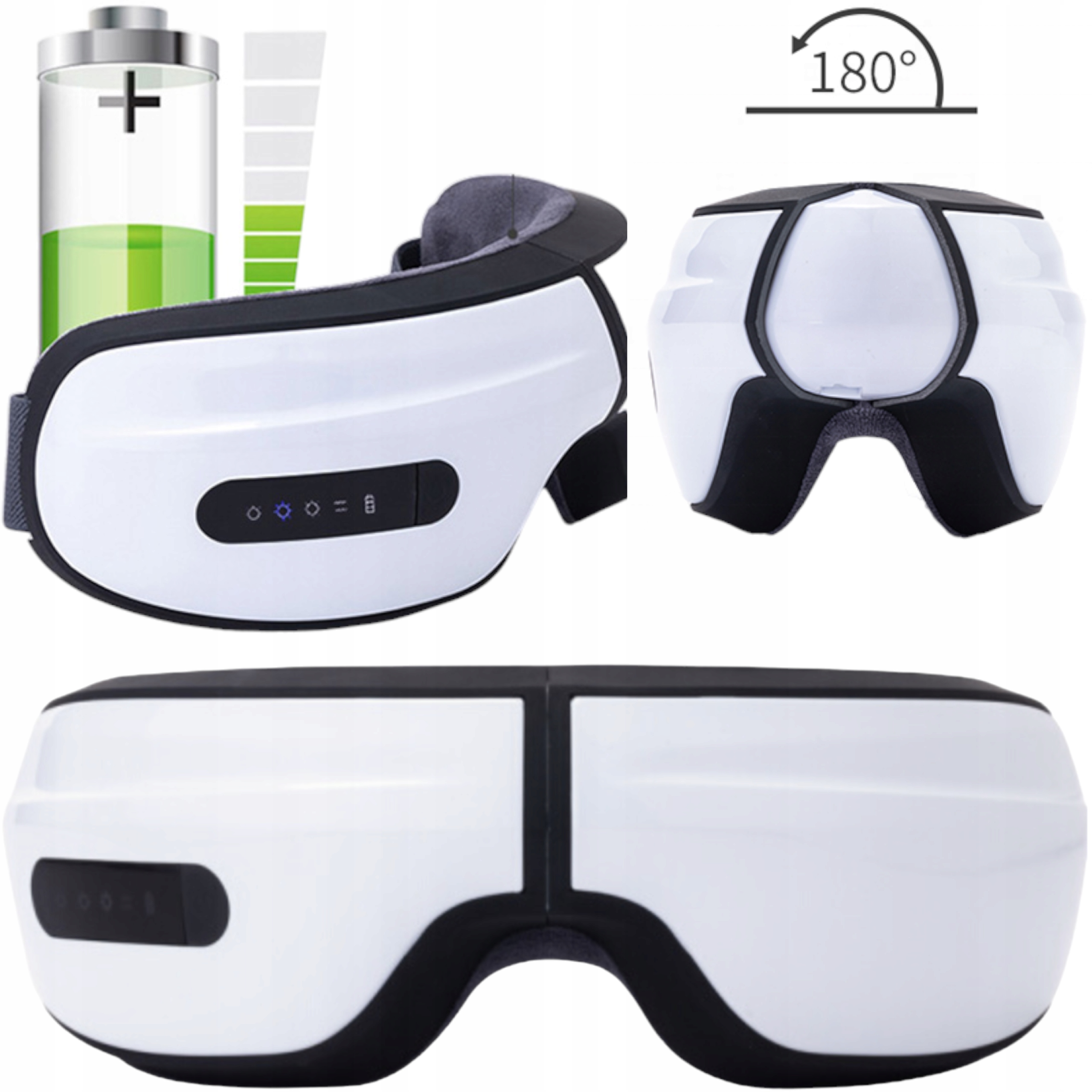 Masażer okolic oczu grzejący Okulary masujące wibracyjne Do masażu relaksu