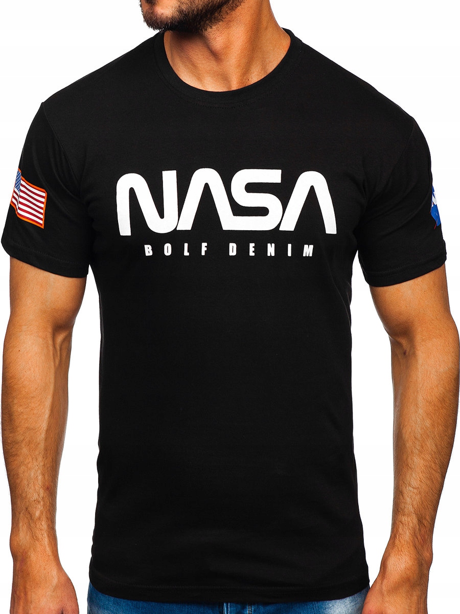 

T-shirt Z Nadrukiem Męski Czarny 14401 Rozmiar_l