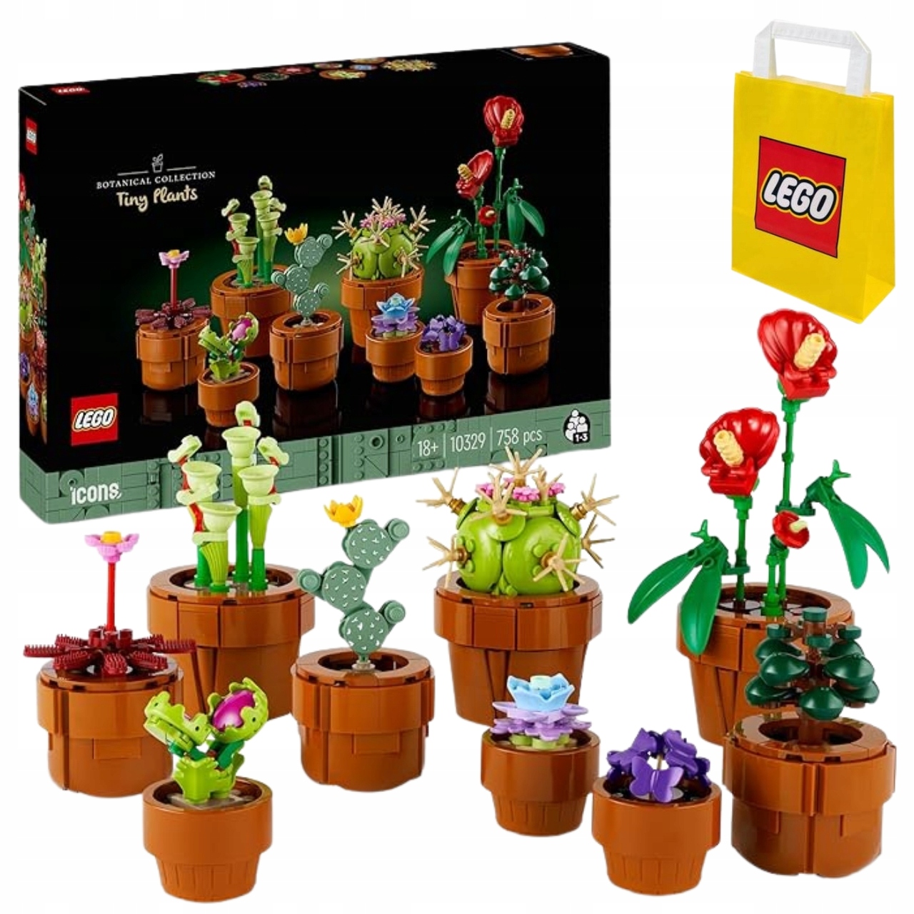 Lego 10329 Botanicals Malé rostlinky stavebnice Lego taška Dárek