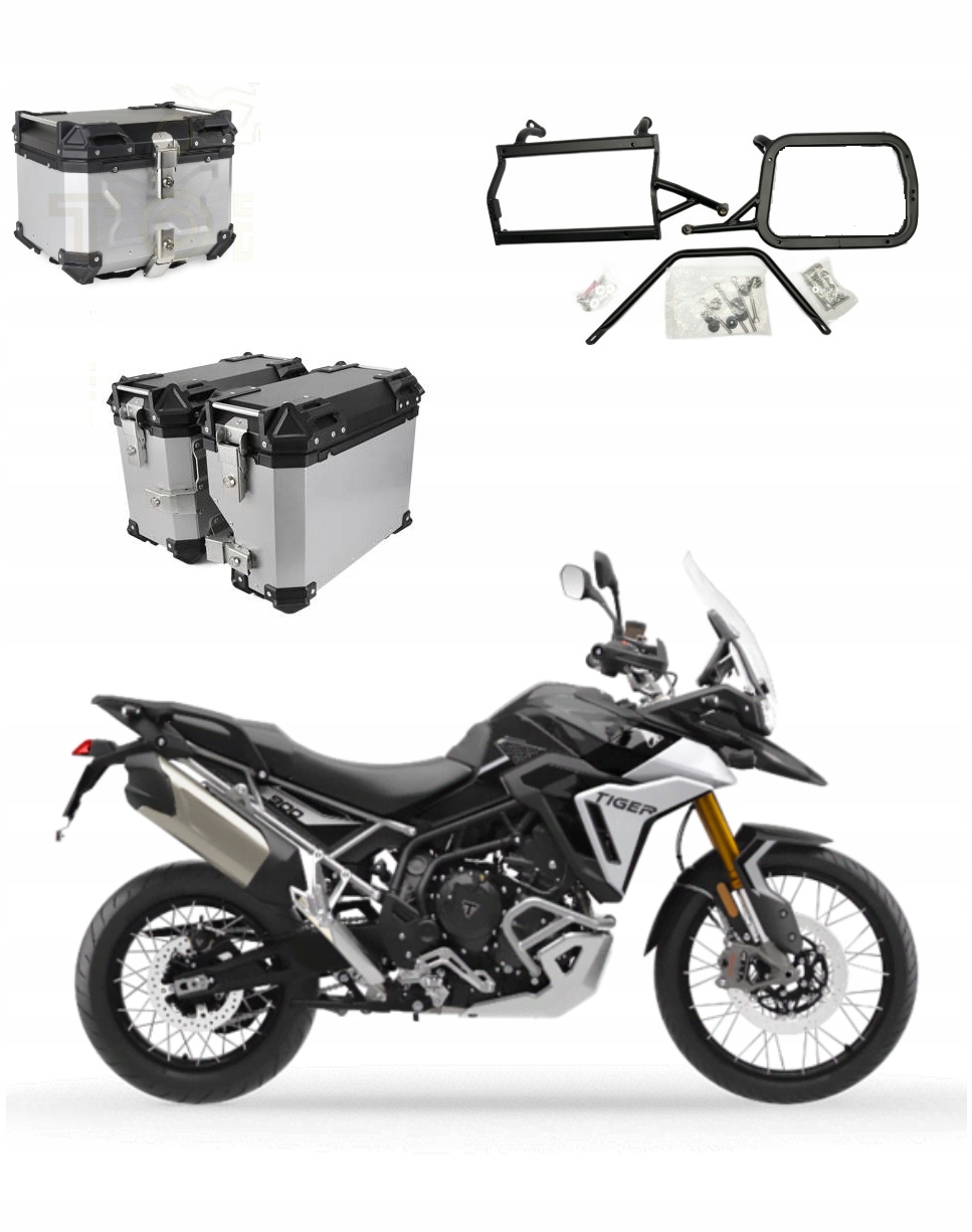 TopX Boční Kufry Centrální Alu Triumph Tiger 900 Gt 20+ 900 Rally Pro 20