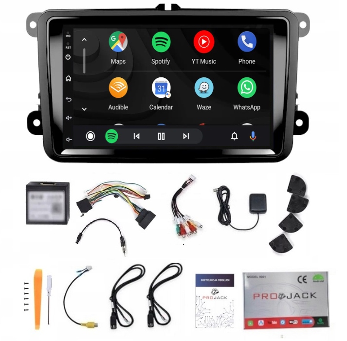 Rádio Navigácia Android Auto Carplay Vw Transporter T5 2007-2011 2GB 64GB