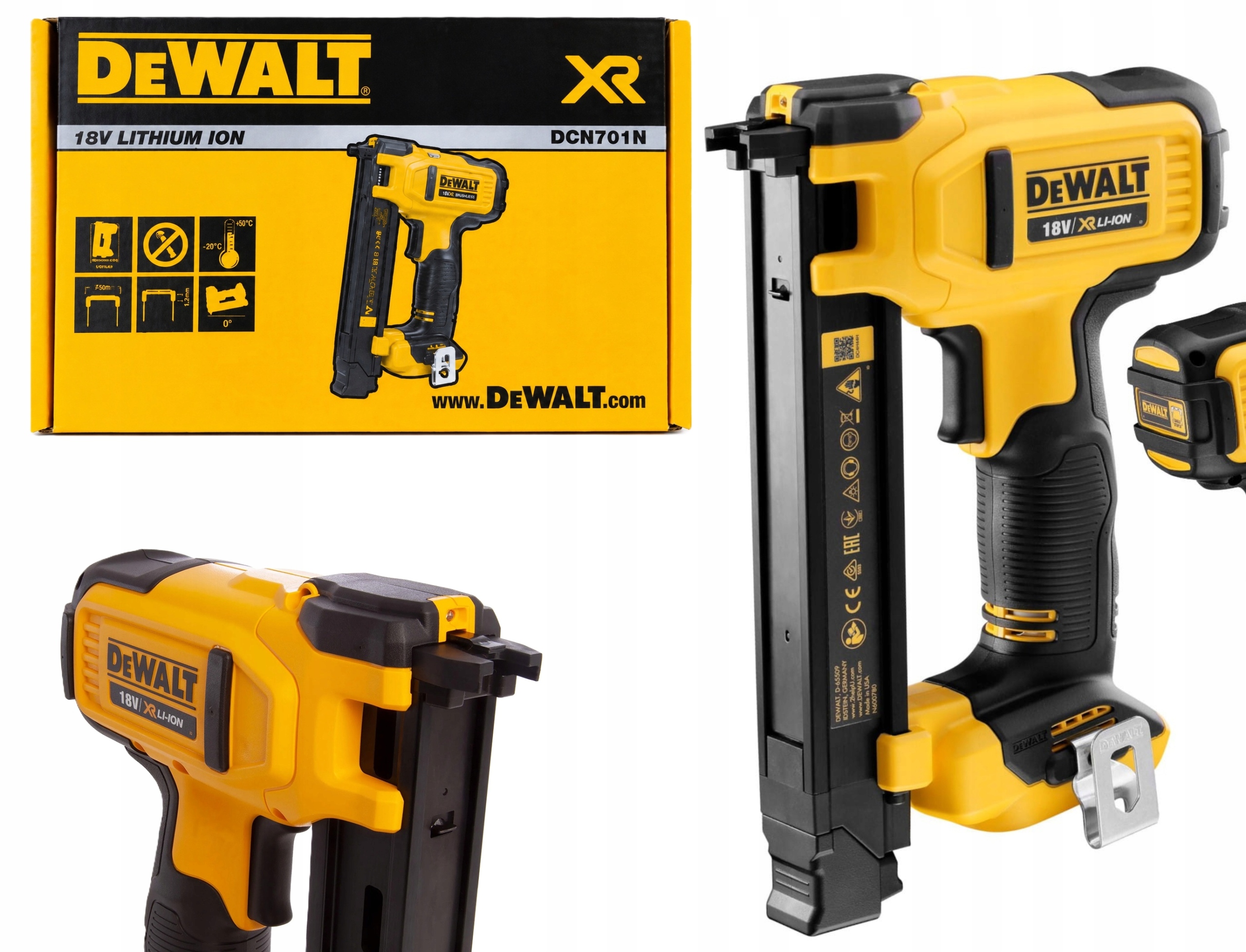Dewalt Zszywacz Do Kabli DCN701N 18V Xr dla Elektryków Body