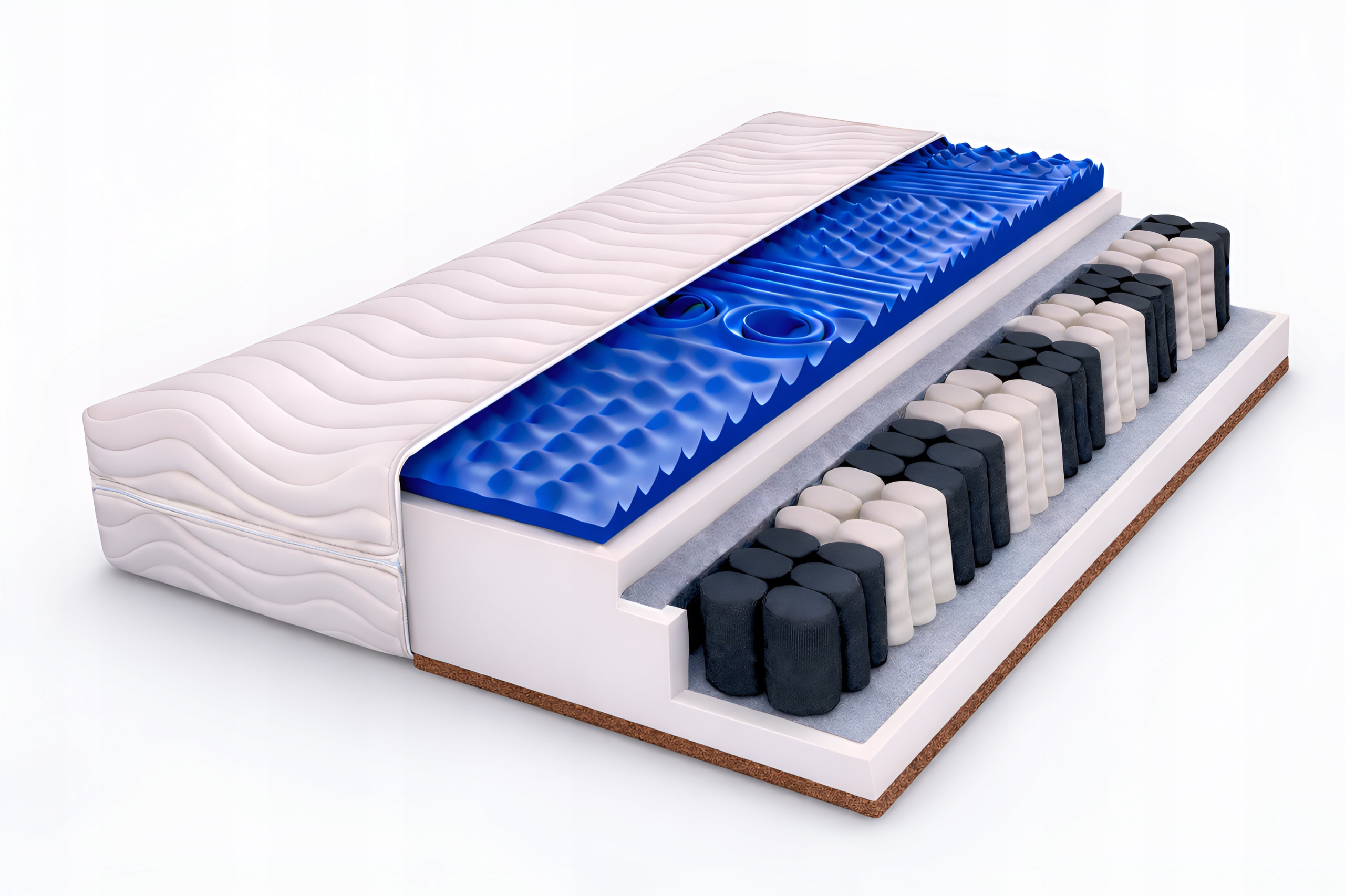 Taštičková matrace s kokosovým vláknem Masážní 85x170 pružinová Antialergická