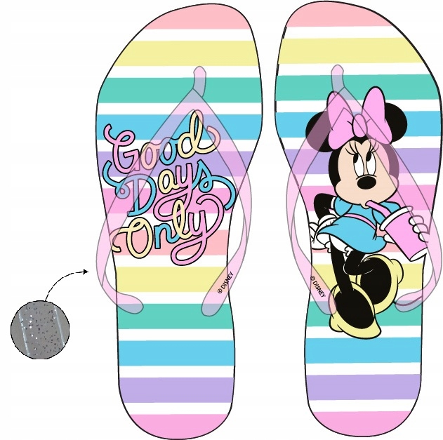 

Myszka Minnie klapki japonki 26/27 kolorowe