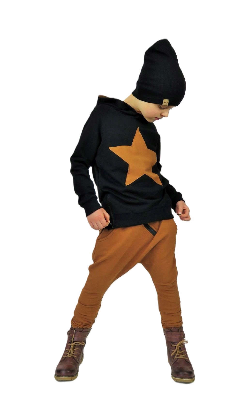 Spodnie baggy camel 164 Caramba Mamma