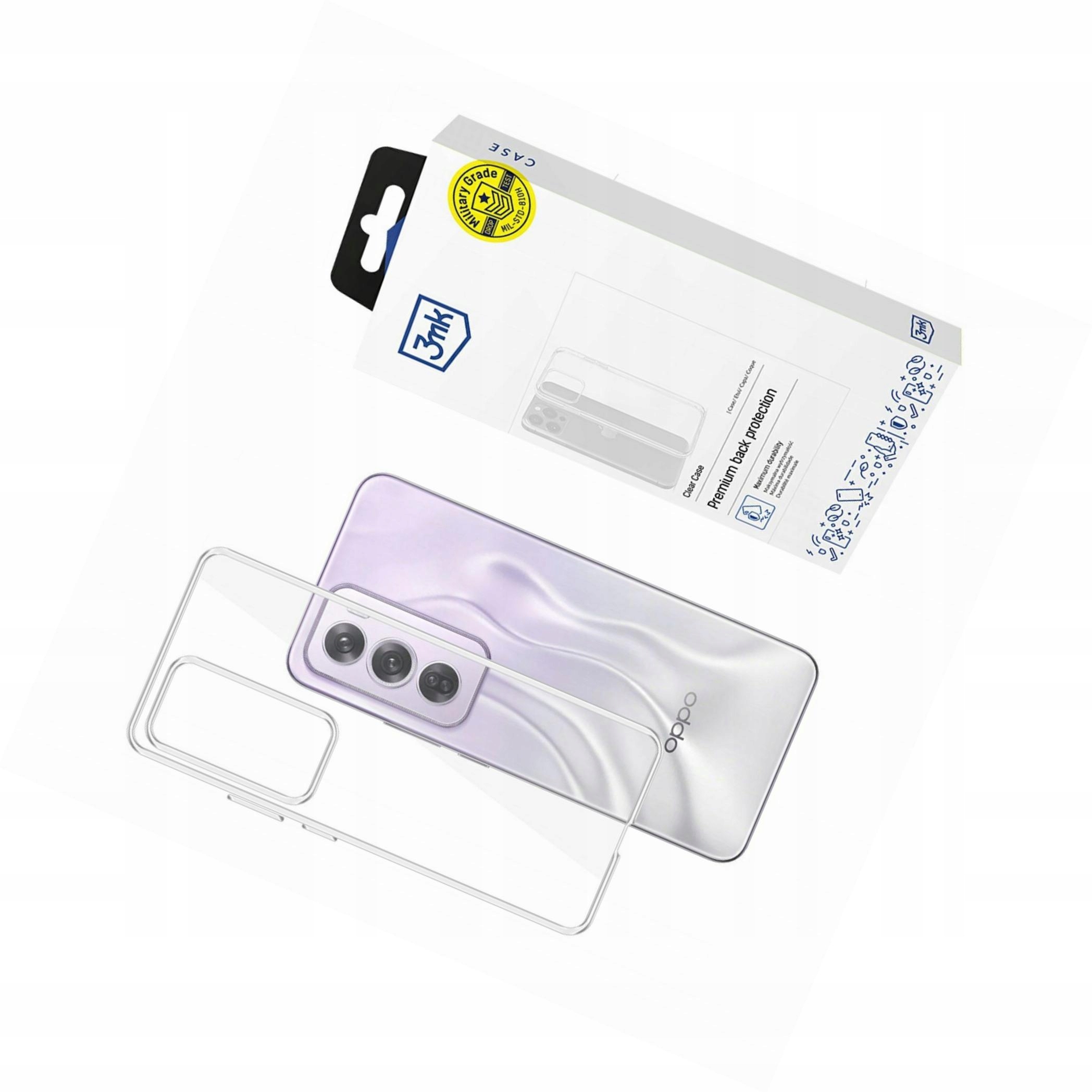 Etui Clear Case 3MK do Oppo Reno 12