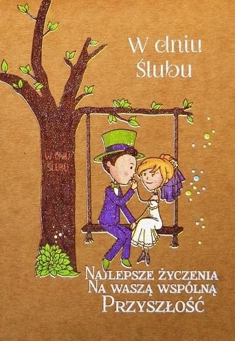 

Kartka okolicznościowa eko Ślub TS46
