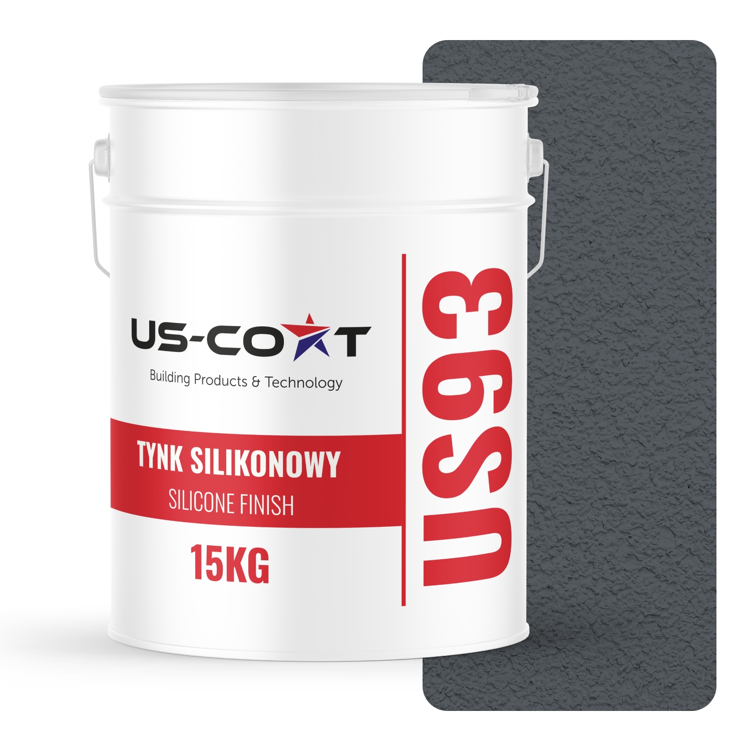 Silikónová Omietka Šedá Grafitová F256 15KG Baranek Granulácia 1.0 mm