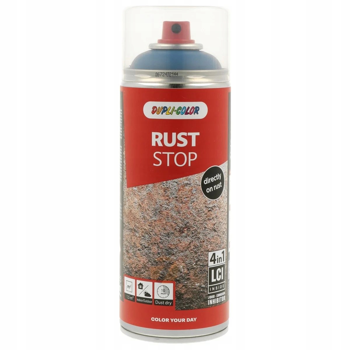 Lakier antykorozyjny na rdzę Rust Stop 4w1 Dupli Color Spray 400ml Ral 5010