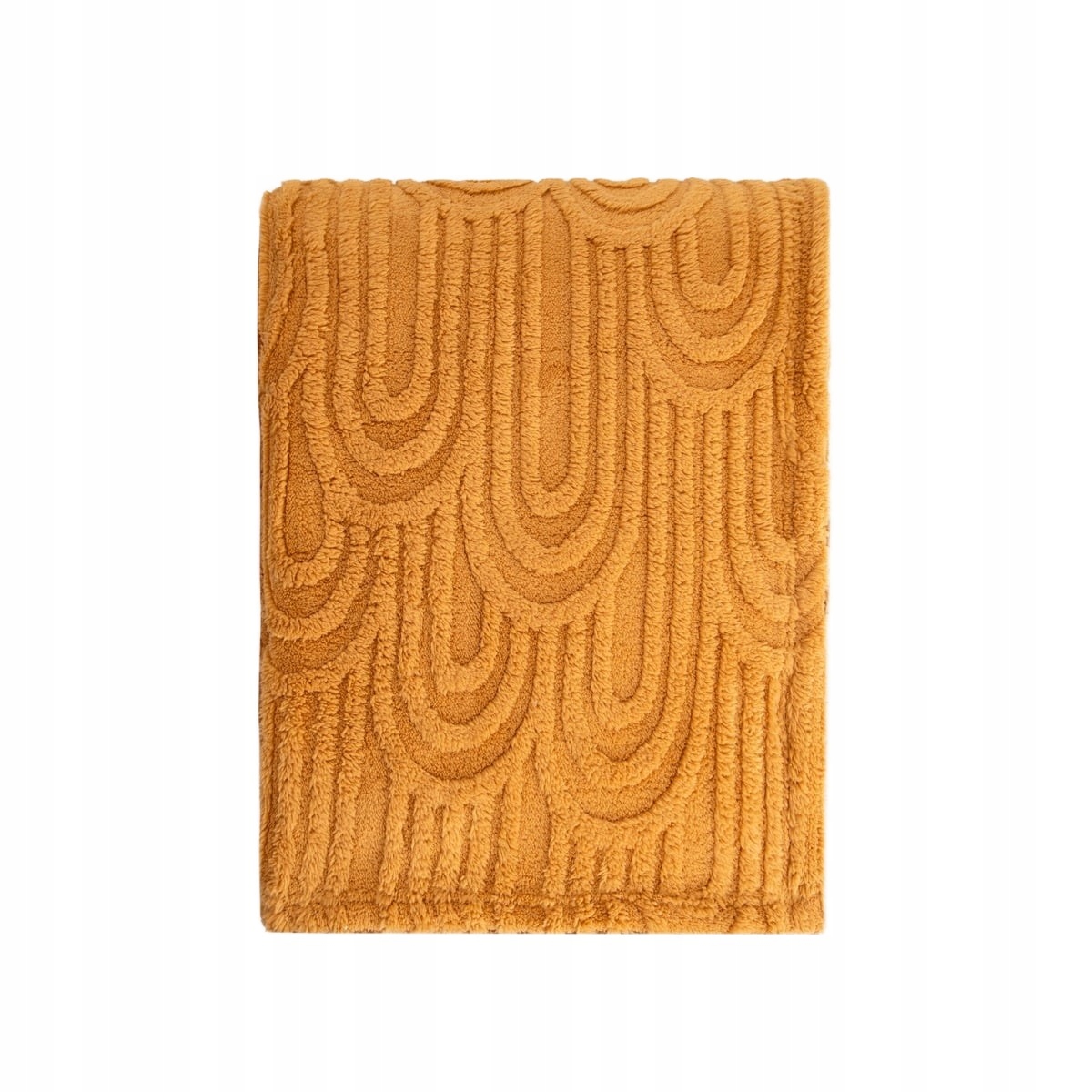 Deka Darin měkká hořčicová se strukturovaným vzorem 150 x 200 cm Homla