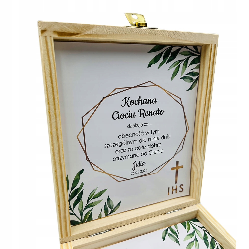 PODZIĘKOWANIE DLA RODZICÓW CHRZESTNYCH KOMUNIA podziękowania prezent babci Rodzaj inny