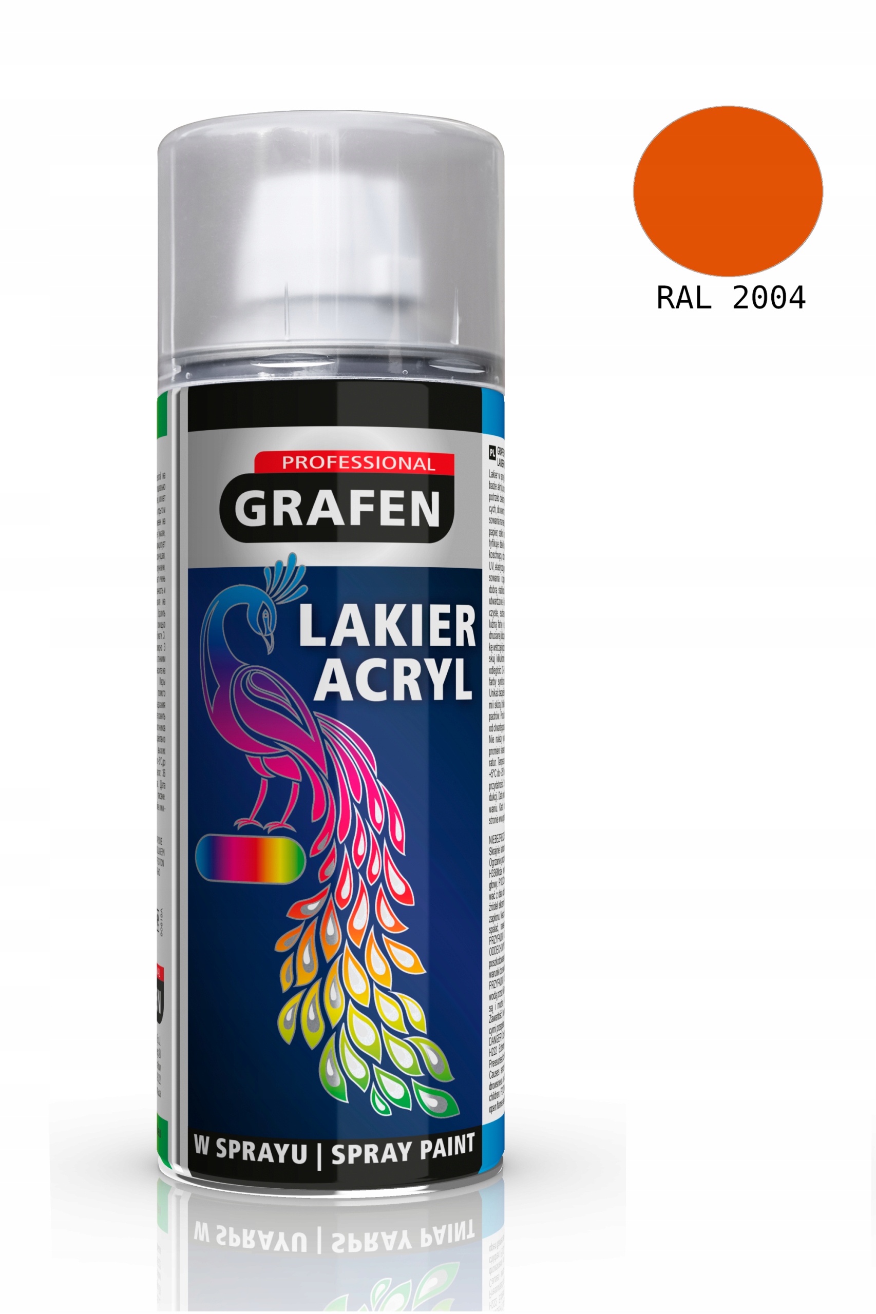 

Lakier Akrylowy Pomarańczowy Spray 400ML Ral 2004