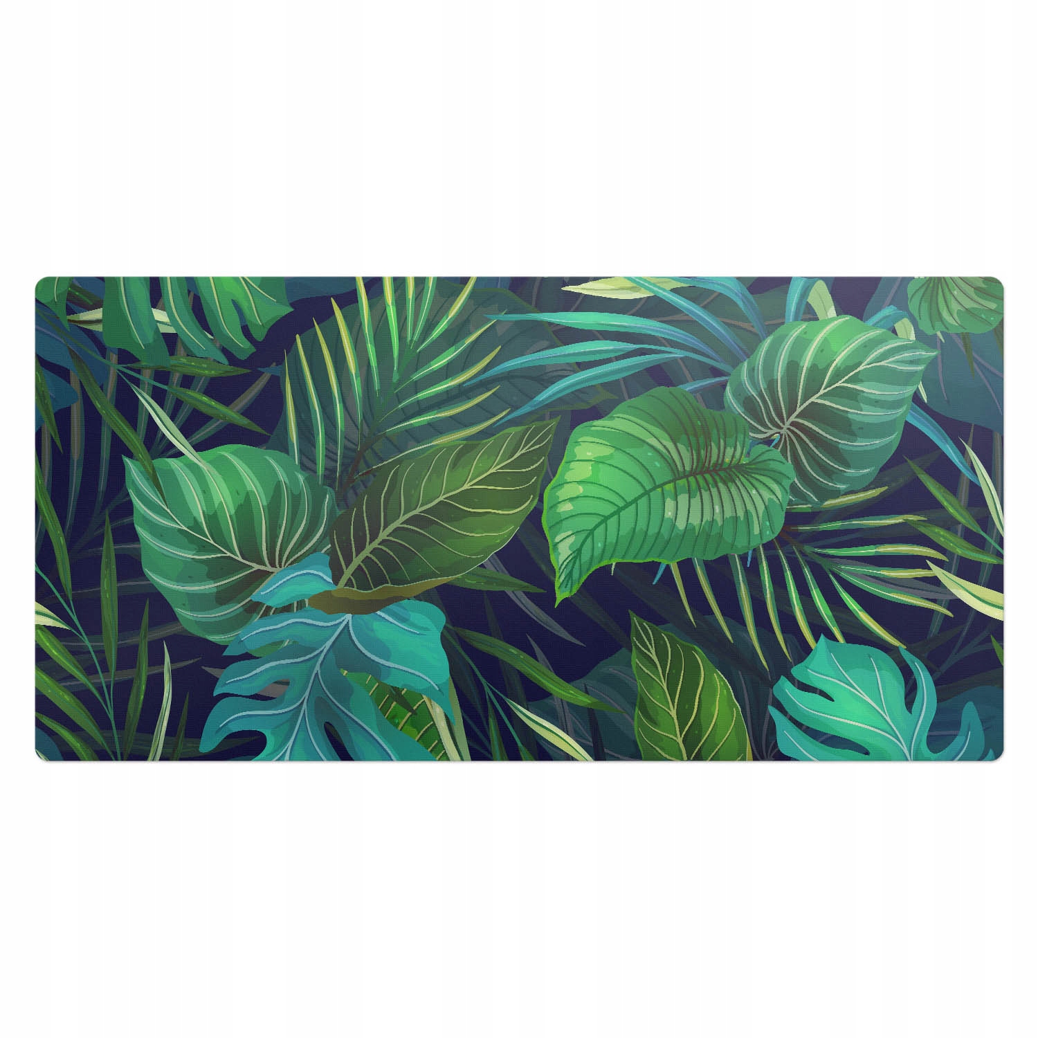 Vinylová podložka na stůl se stylovým potiskem Exotické listy 100 x 50 cm