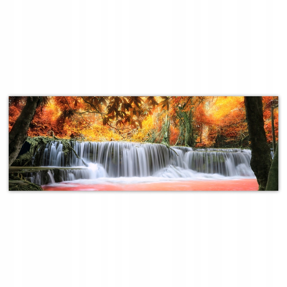 Fototapety flizelina 624x219 Pomarańczowy wodospad