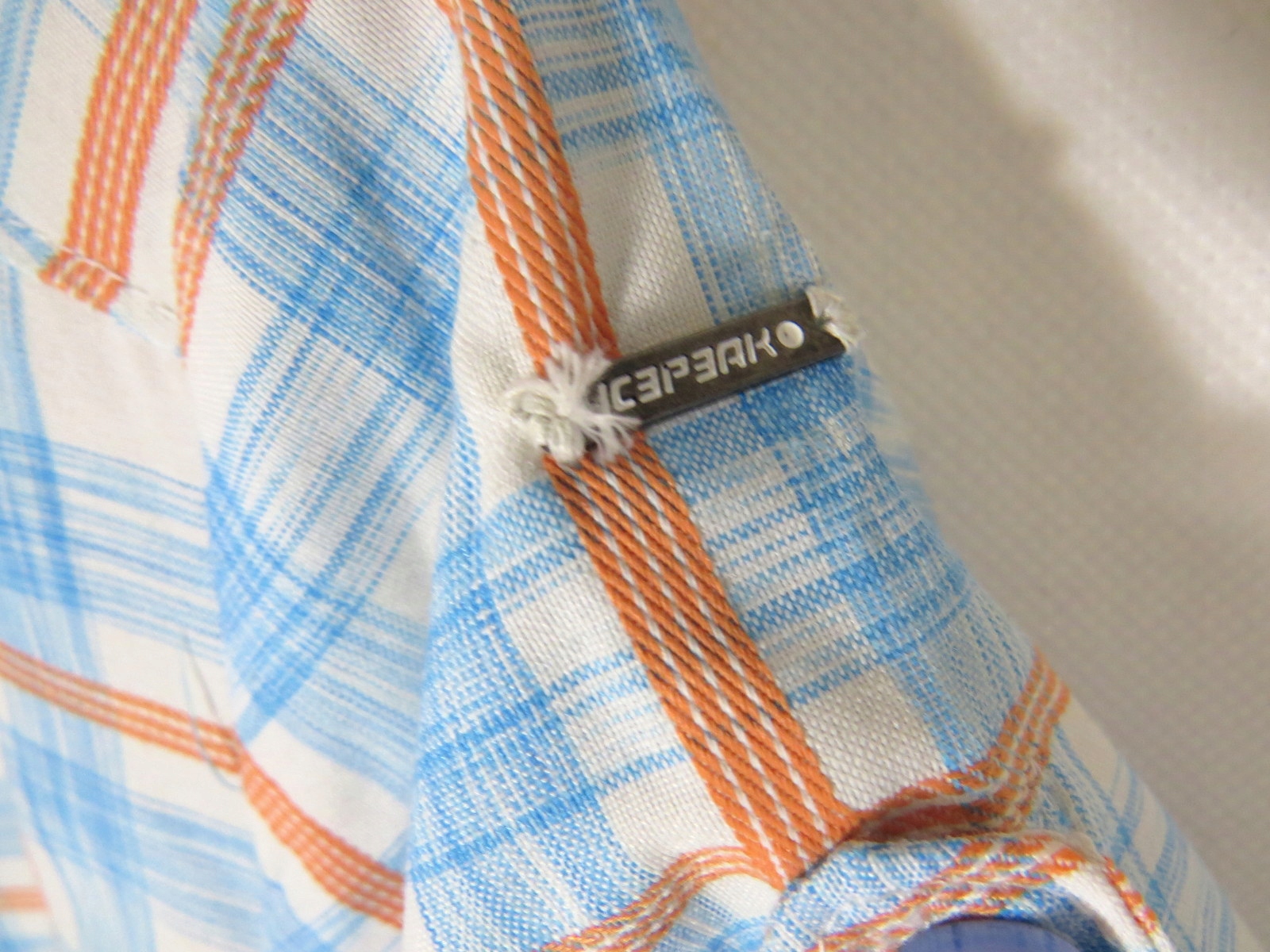 Koszula krótki rękaw w kratę SPORTOWA ODDYCHAJĄCA PREMIUM Outdoor ICEPEAK L Kod producenta 3-546146031