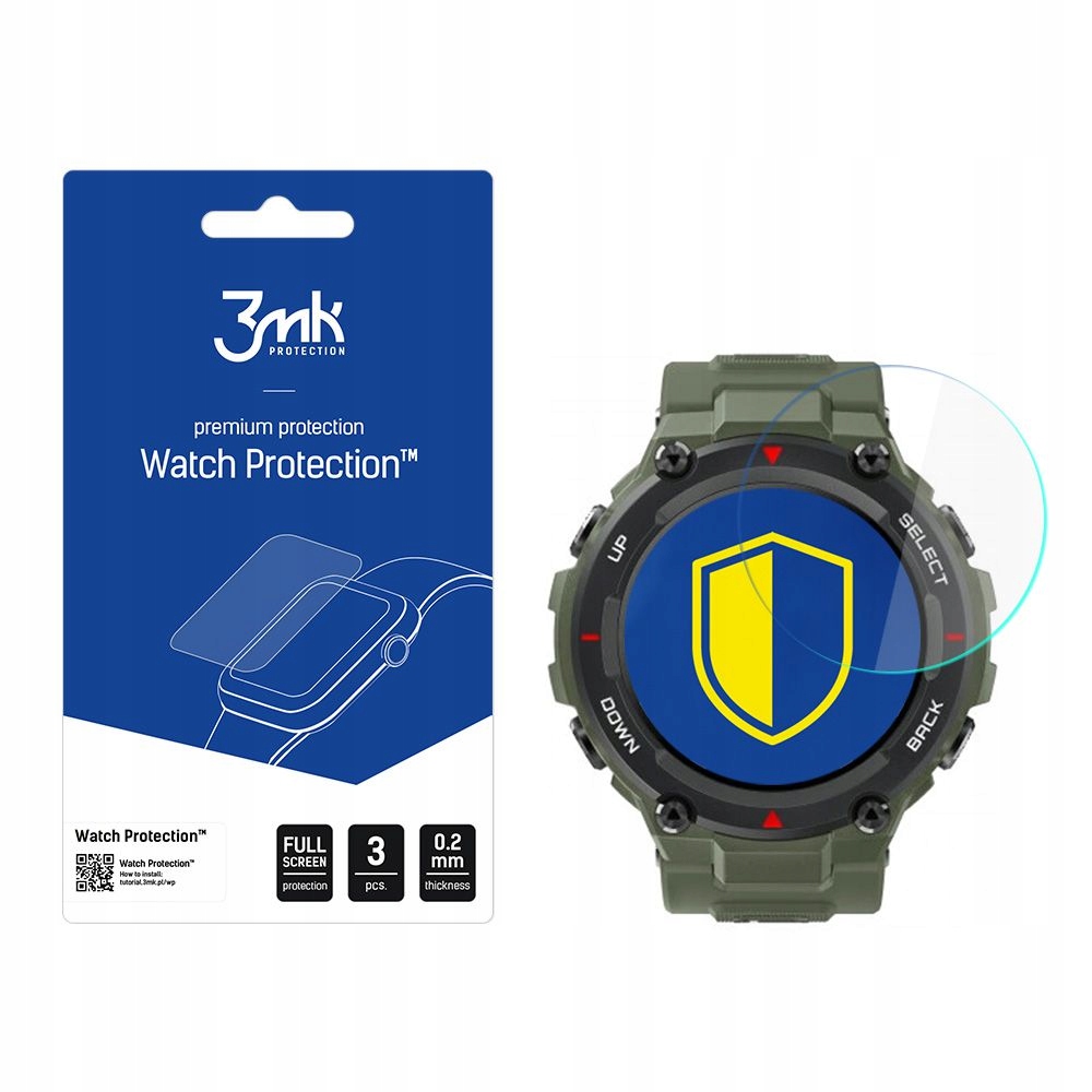 Xiaomi Amazfit T-rex 1.3 3MK Watch Protection V.