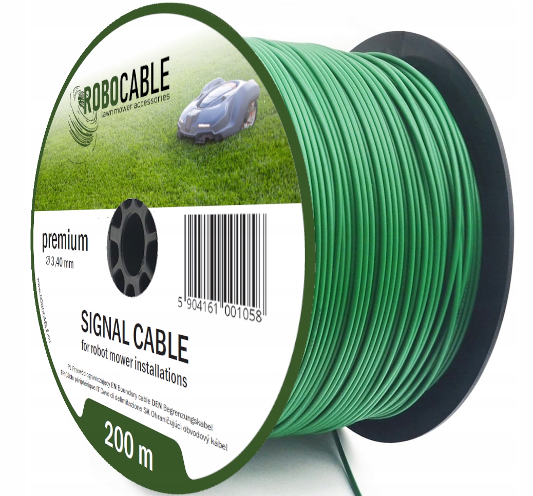 Kabel pro omezování obvodu robotické sekačky 200 m Zesílený 3.4 mm