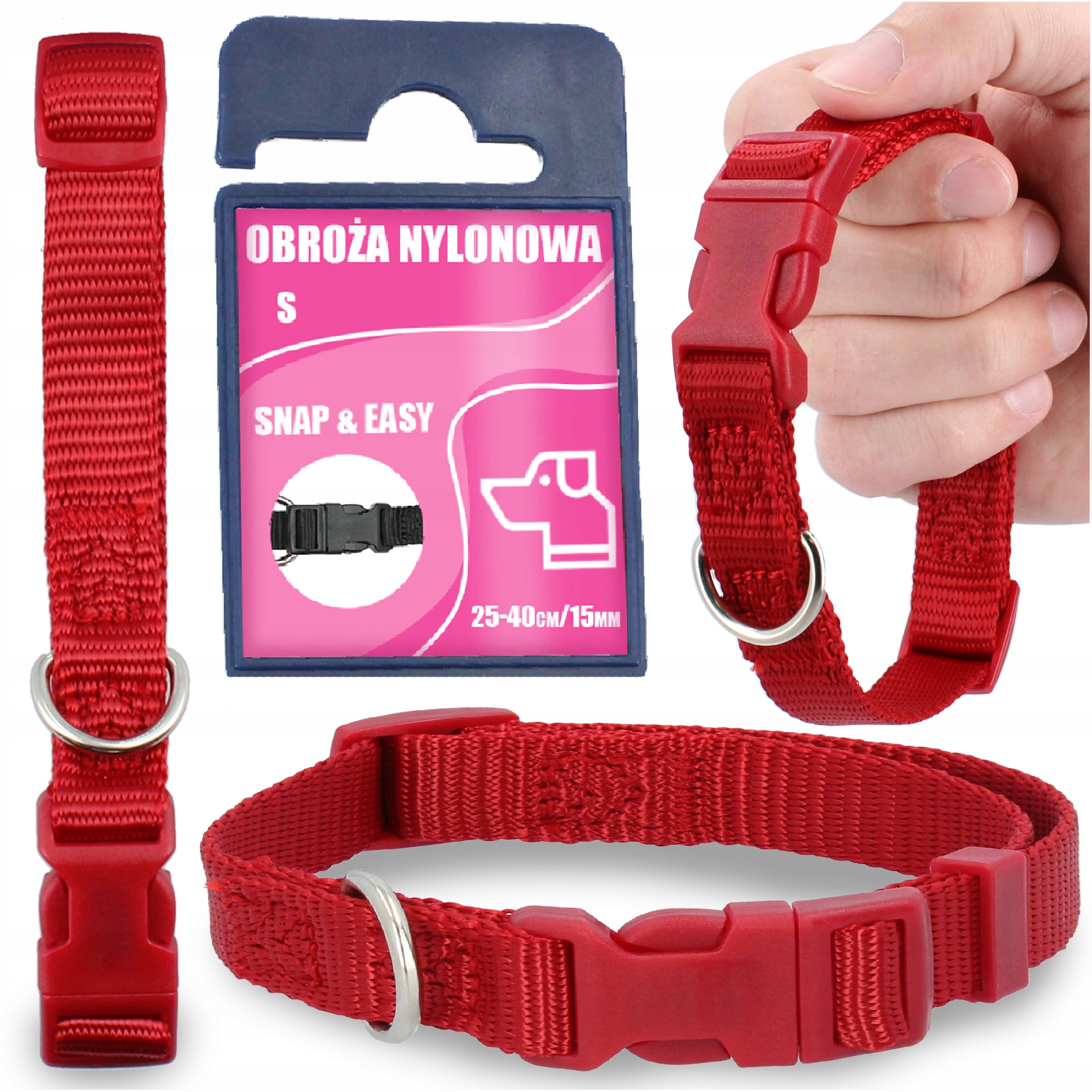 

Obroża Regulowana Mocna Małego Psa Szczeniaka S