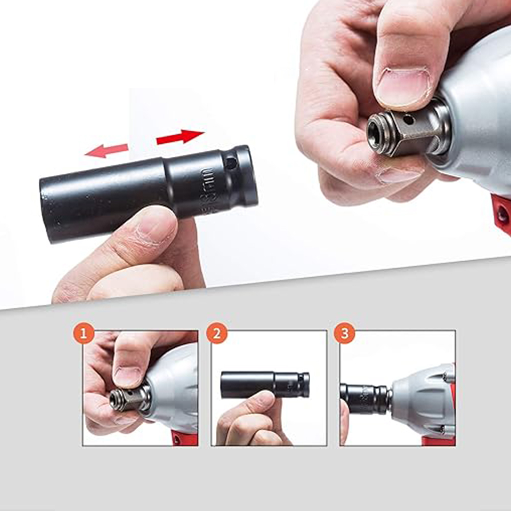 ZESTAW KLUCZ UDAROWY AKUMULATOROWY DO KÓŁ 1/2'' 650Nm + NASADKI WALIZKA Pojemność akumulatora 5.5 Ah