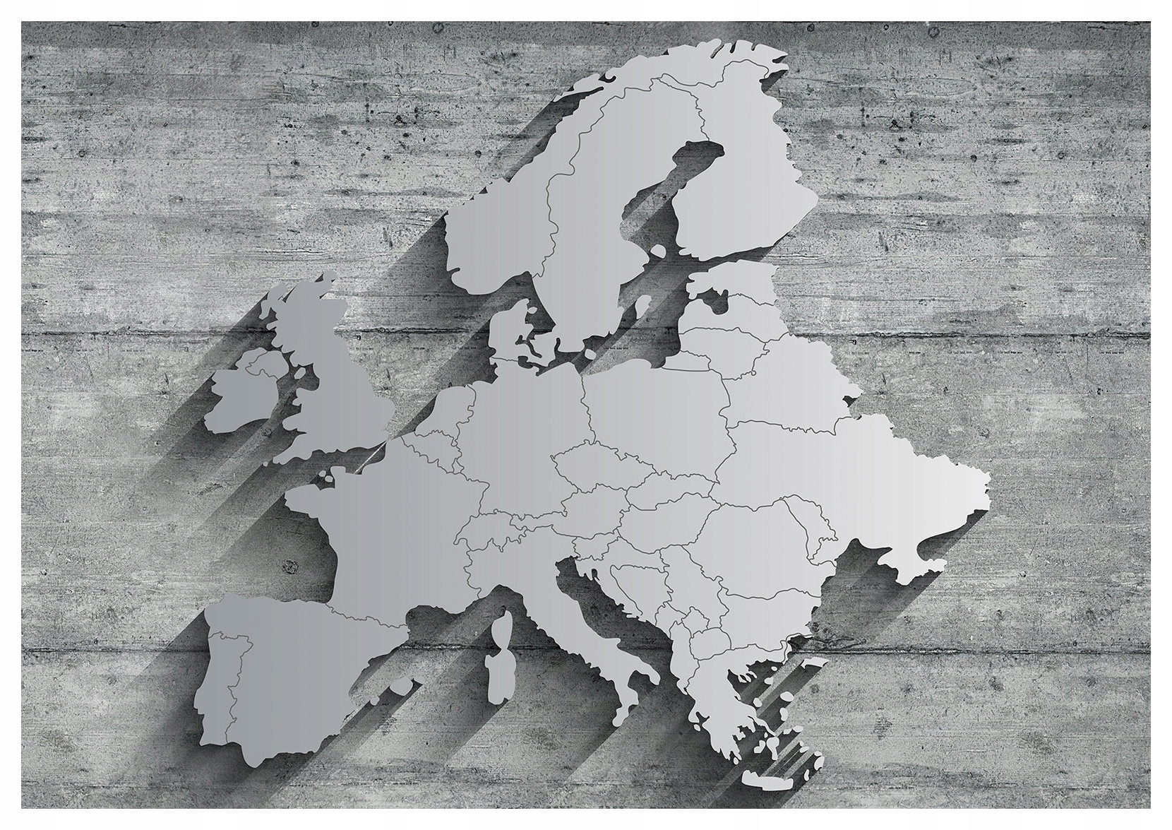 Fototapeta Mapa Európy betón loft minimalizmus moderný dekor 416x254 lepidlo