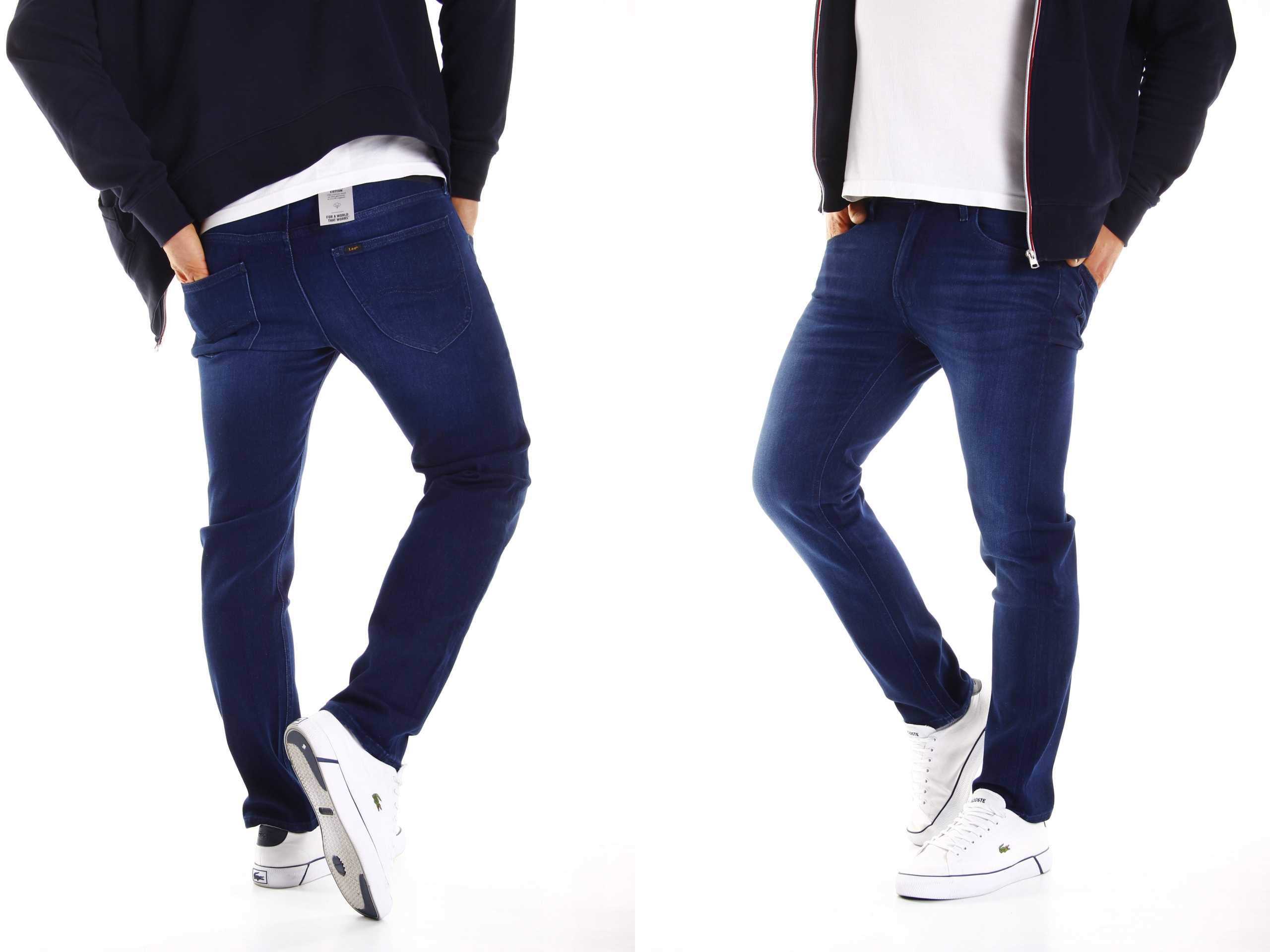 

Daren Zip Fly Clean Dark Jeansy L707NOTV W32 L30