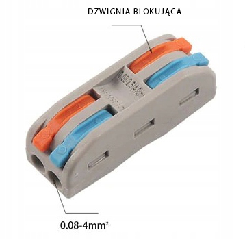 

Szybkozłączka Elektryczna drut linka 2x2 kable