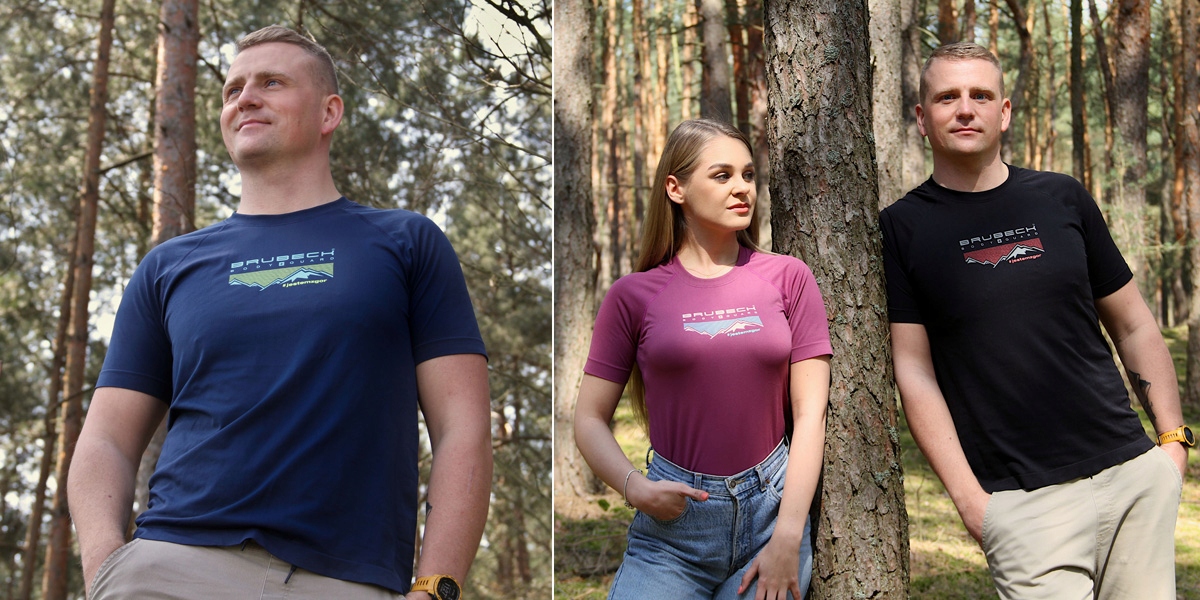 Koszulka męska Brubeck Dynamic Termoaktywna L Rękaw krótki rękaw