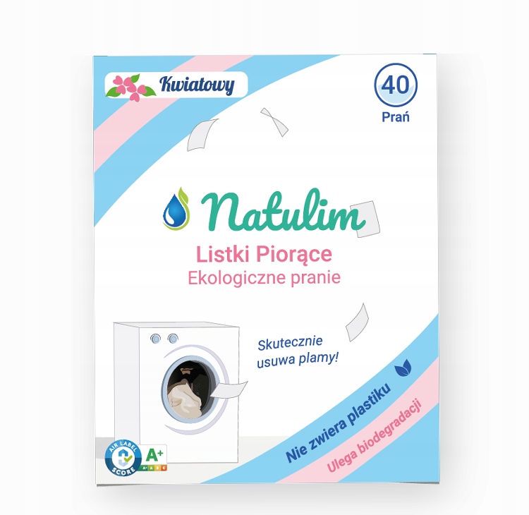 Levně Eko- prací lístky Natulim 40 praní květinové