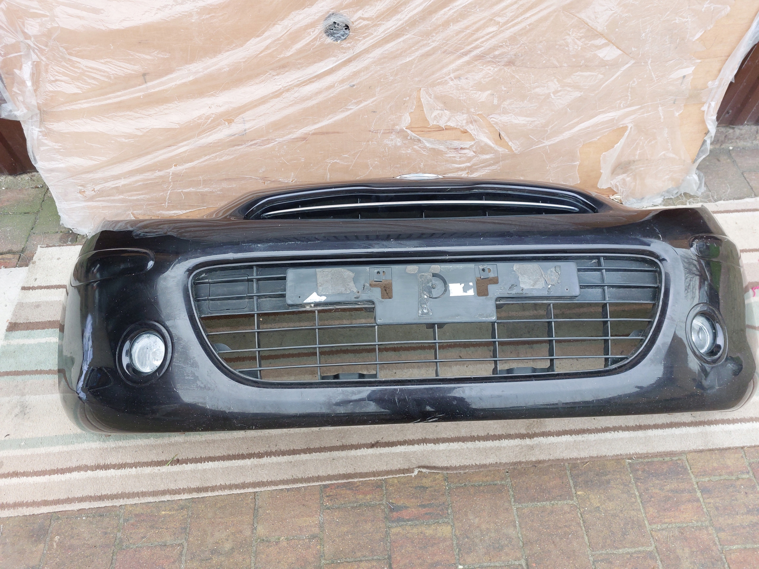 original NISSAN MICRA K13 2010-2013 front bumper front black