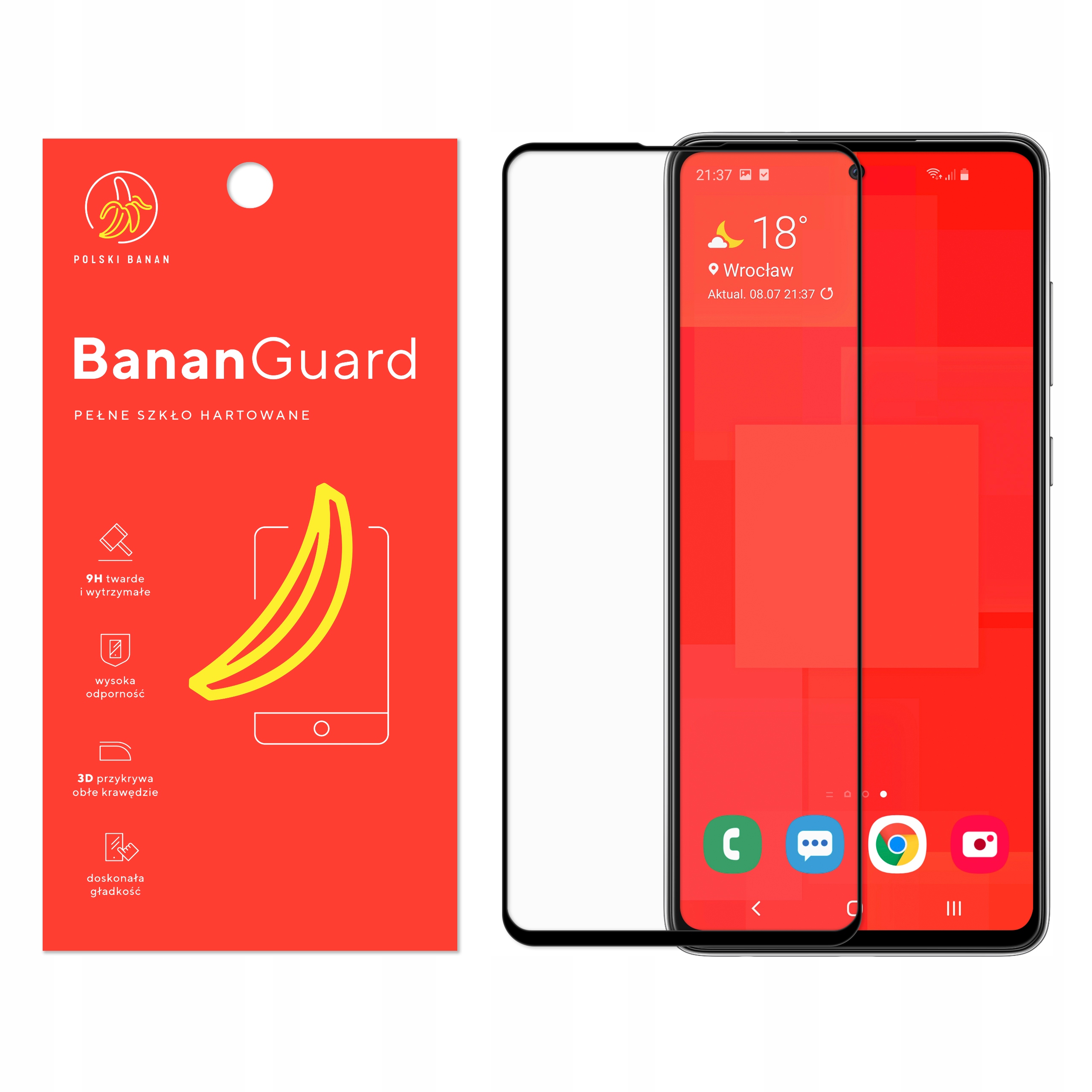 

Szkło Hartowane 3D Polski Banan do Samsung A72