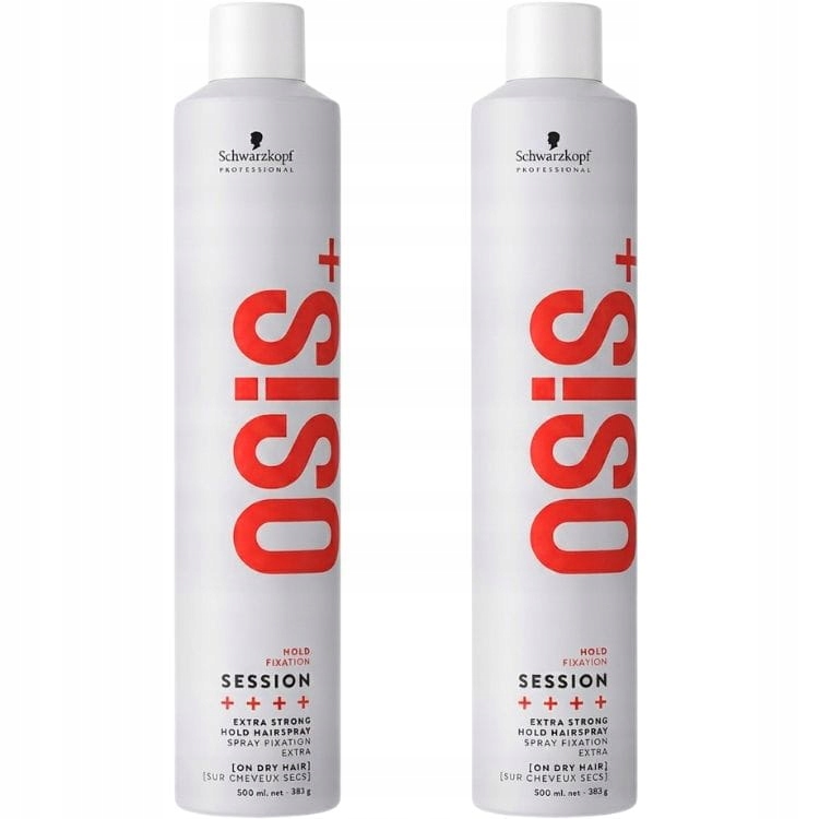 2X Schwarzkopf Osis Fixační Lak Na Vlasy Session Velmi Silný 500 ML