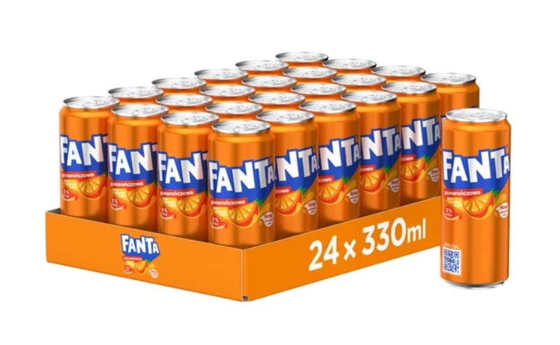 Levně Sycený nápoj Fanta Orange 330 ml x 24 ks s kaucí
