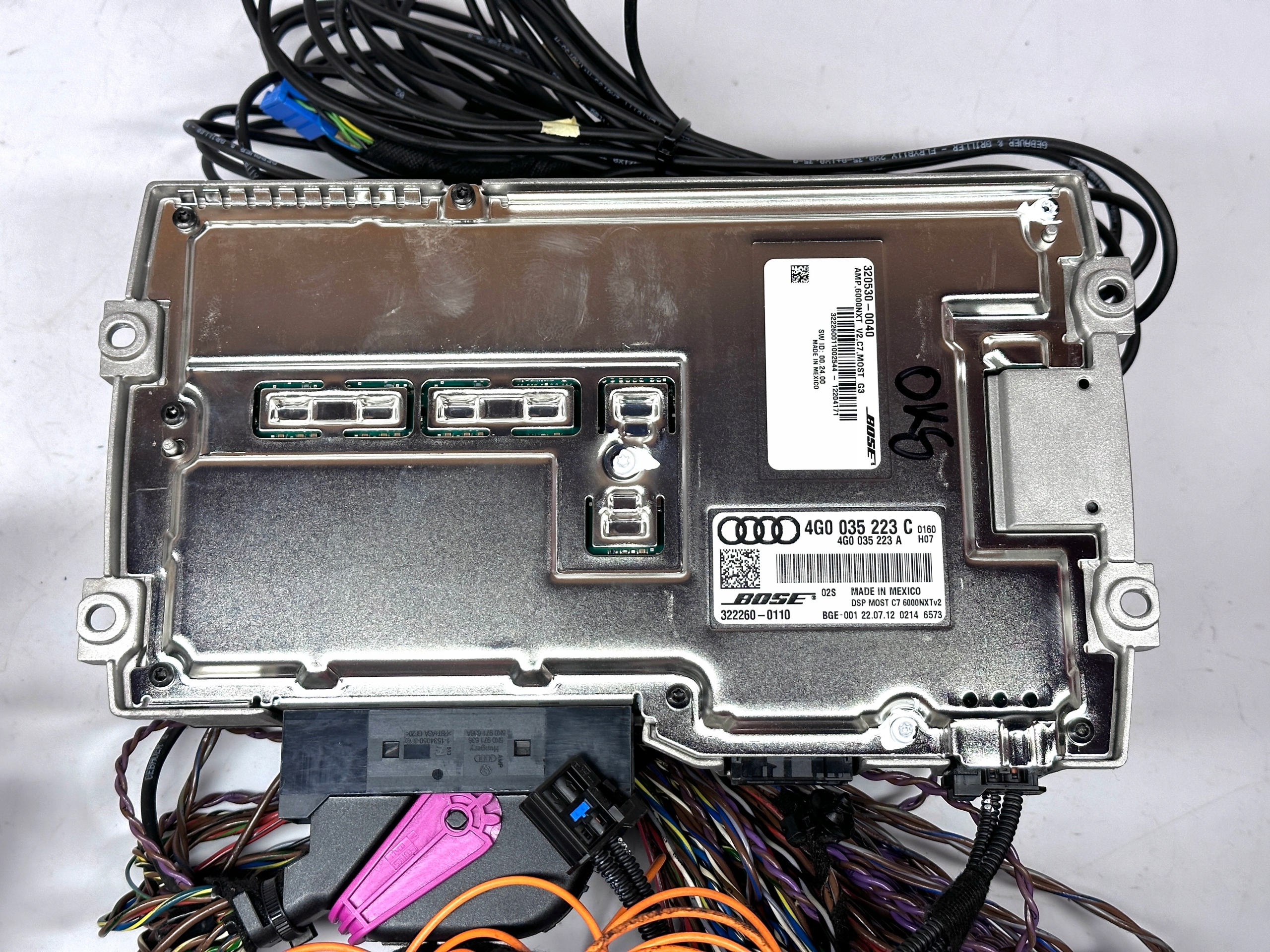 AUDI A6 S6 C7 4G A7 A8 amplifier BOSE bundle KABEL SWIATLOWOD 4G0035223C