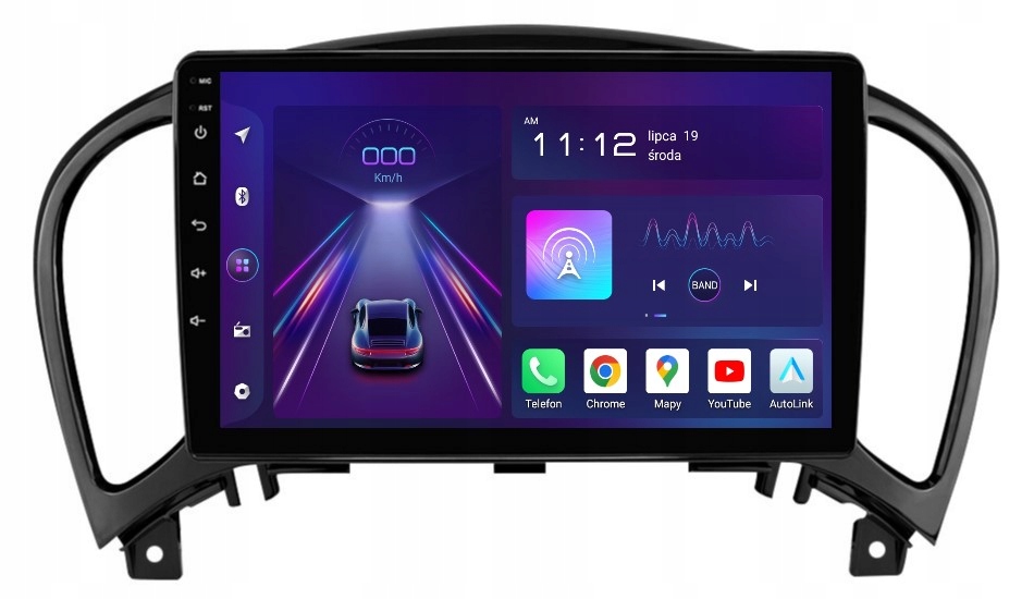 Rádio 2DIN Navigace Android Nissan Juke 8/256 Gb Dsp Carplay Lte