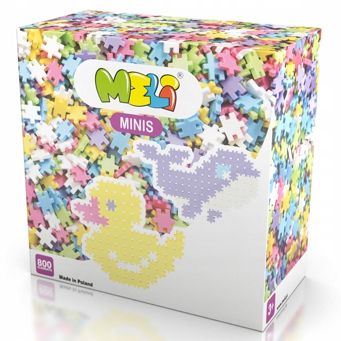 

Klocki konstrukcyjne Wafle Meli Minis Pastel 800