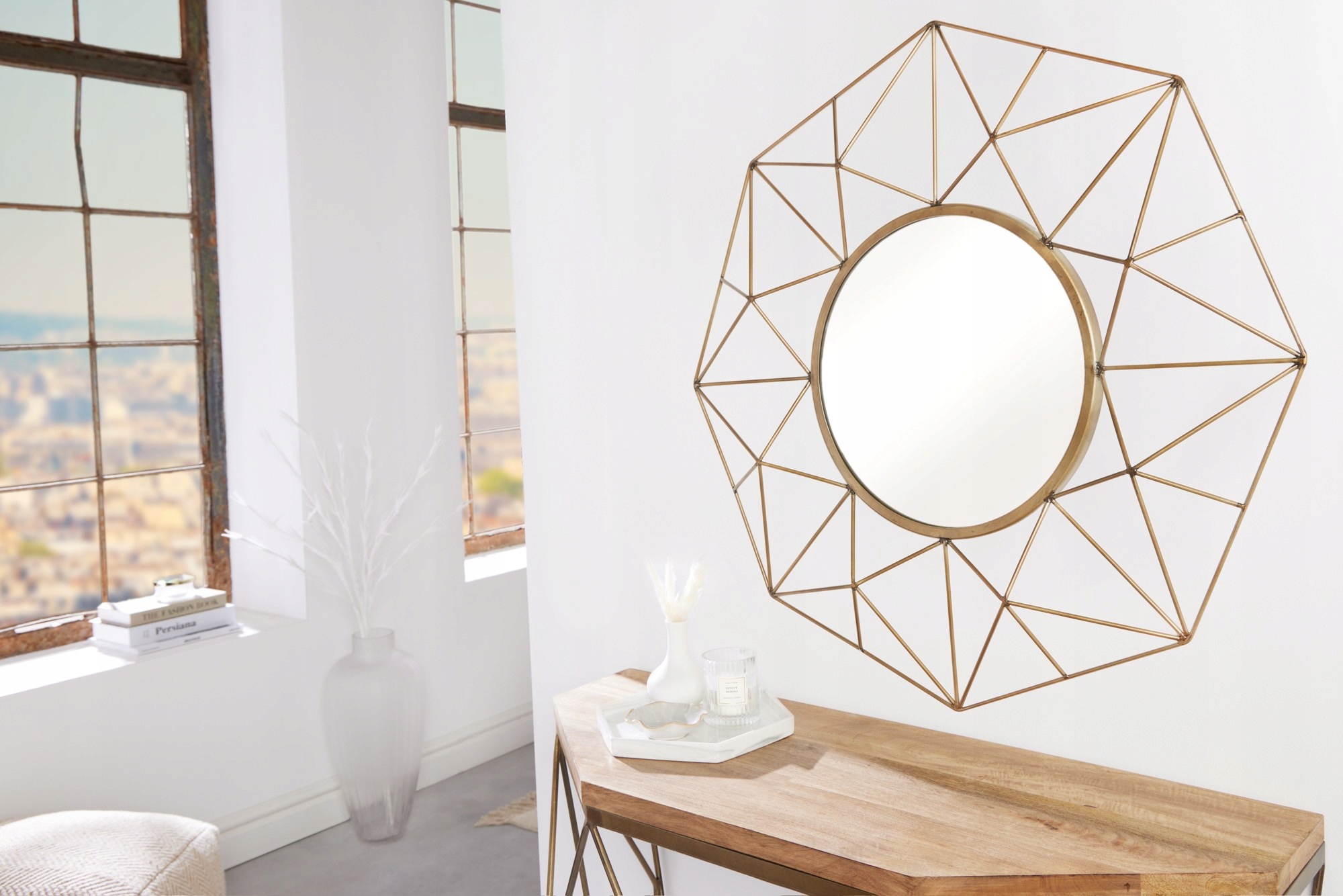 Spiegel Diamond 90cm mosiądz 43066 Marka Invicta interior