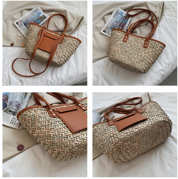 TORBA TOREBKA DAMSKA SHOPPER SŁOMIANA TOTE BAG Model Tote Bag