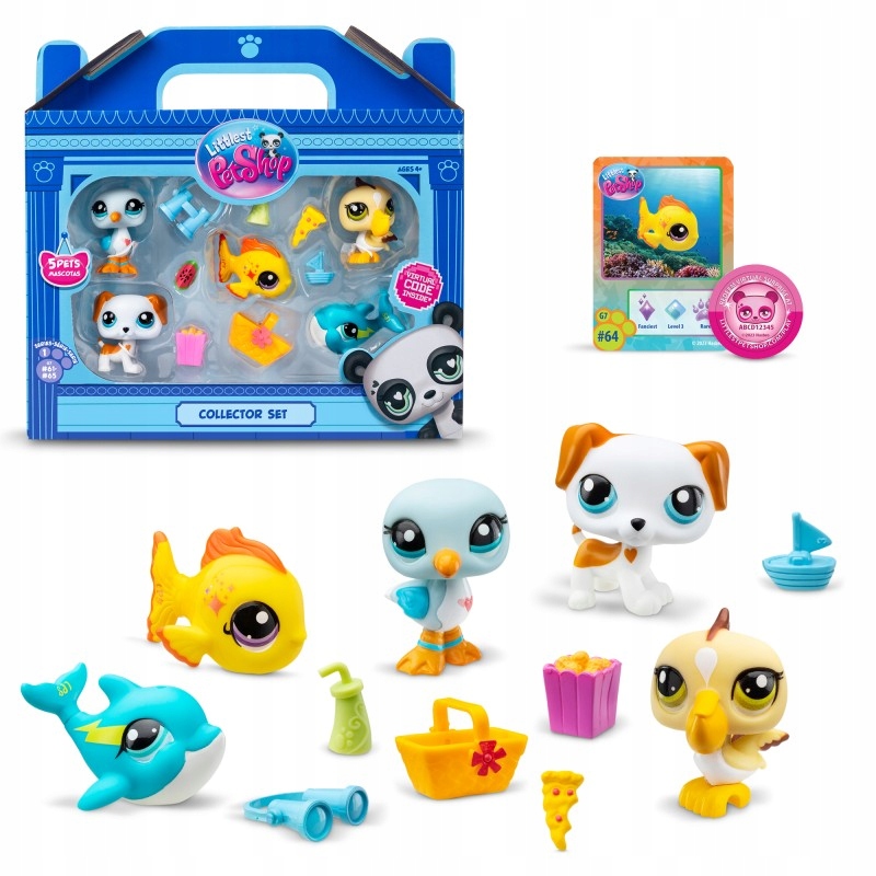 Littlest Pet Shop 5 zwierzątek Plaża