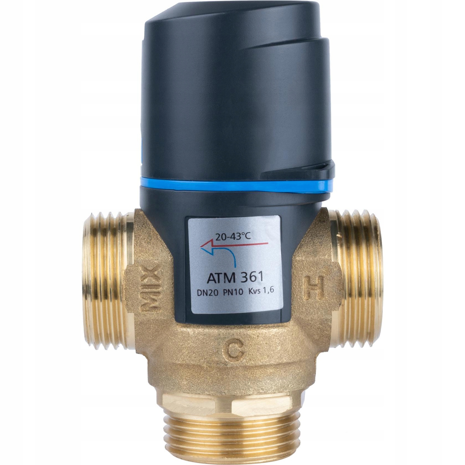 Zmiešavací Ventil ATM361 DN20 20-43°C N Termostatický Kvs 1.6 1" Gz