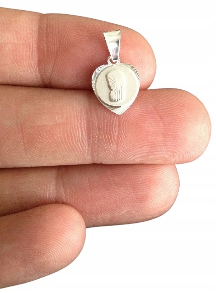 Łańcuszek srebrny, medalik komunia / chrzest Długość całkowita 60 cm