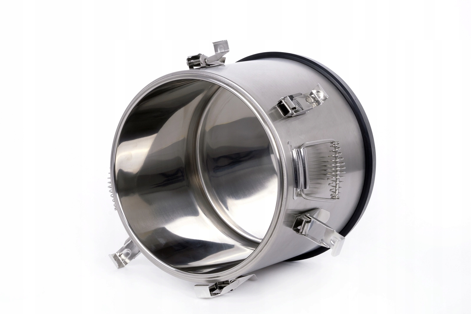 Termos 15 l ze stali nierdzewnej do transportu żywności z podstawą PRESTONA Kolor czarny srebrny