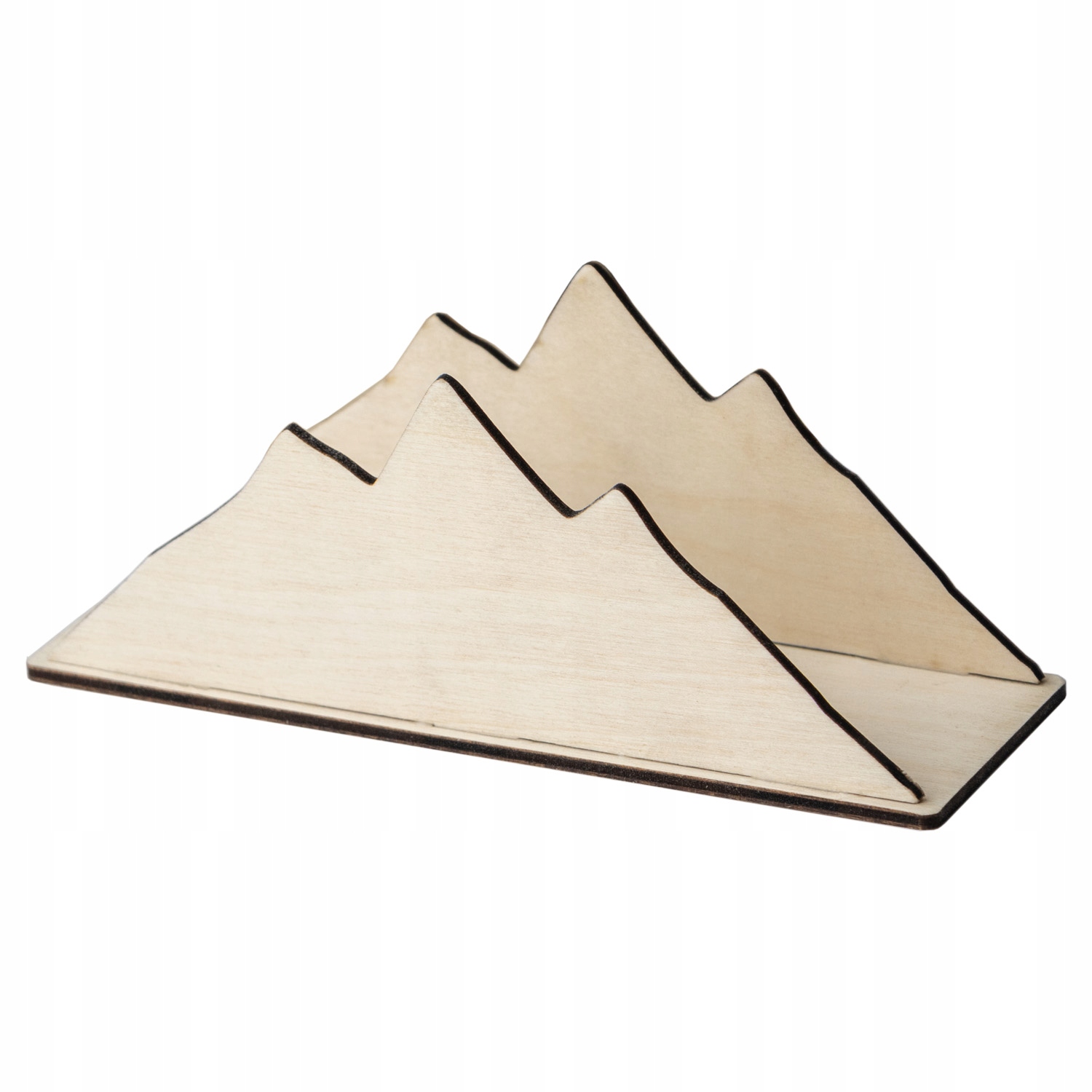 DREWNIANY SERWETNIK GÓRY STOJAK NA SERWETKI GÓRALSKI DEKORACJA DECOUPAGE