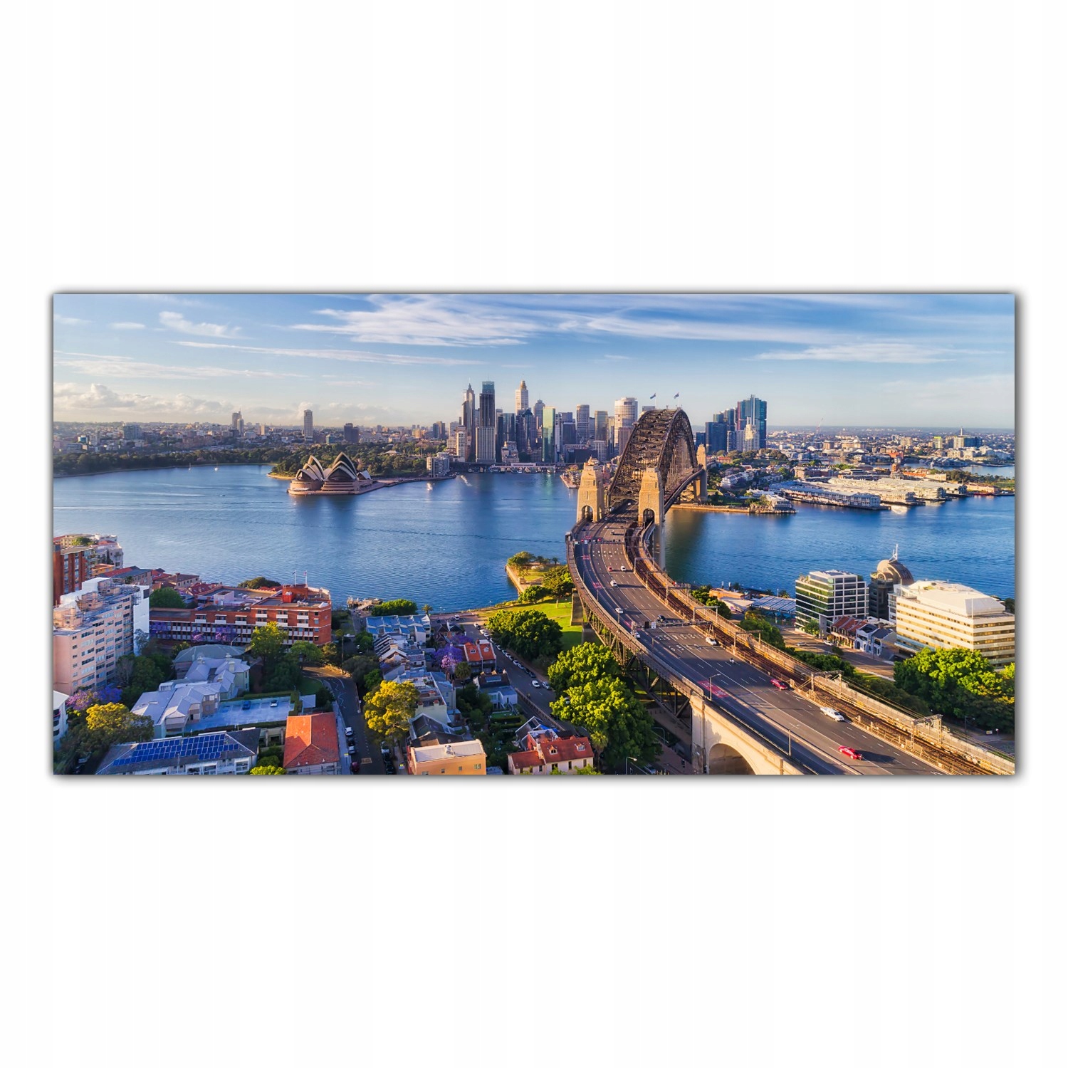 Sydney Město Krajina 120x60 Lacobel do kuchyně