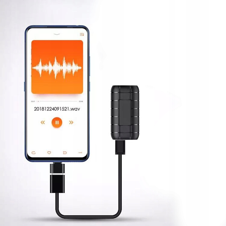 Dyktafon 10dni podsłuch mp3 redukcja szumu Waga produktu 20 g