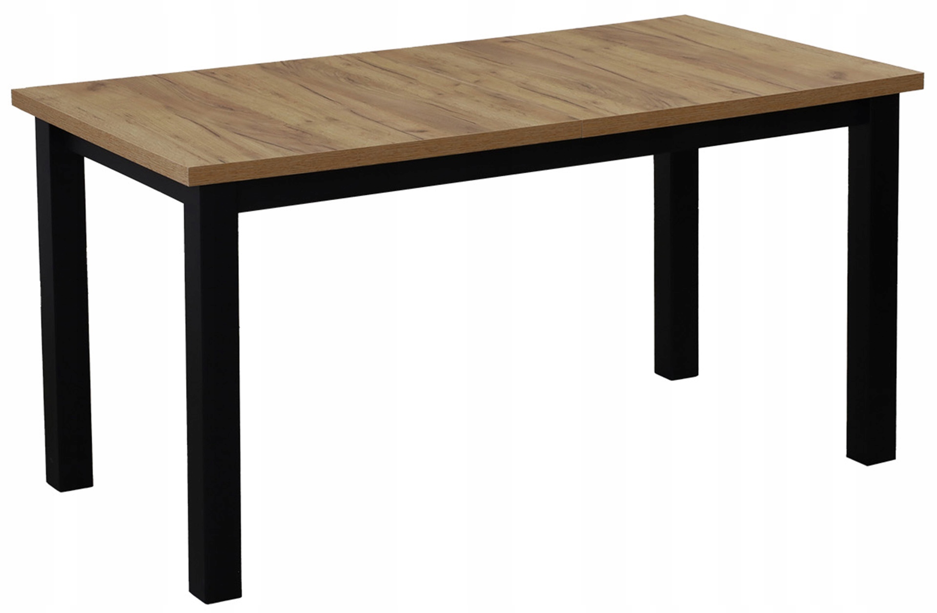 Rozkládací kuchyňský stůl do jídelny obývacího pokoje Lap 150/190x80 Černý/Dub Craft