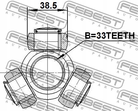 FEBEST 2116 GE33 Part manufacturer Febest